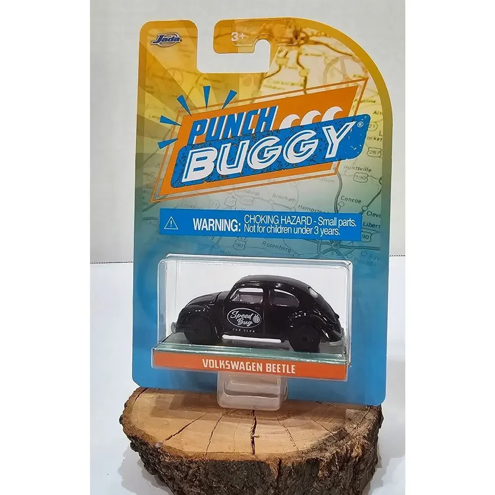 Jada 1:64 Black Speed Bug Club Volkswagen VW Beetle Punch Buggy Slug Bug New